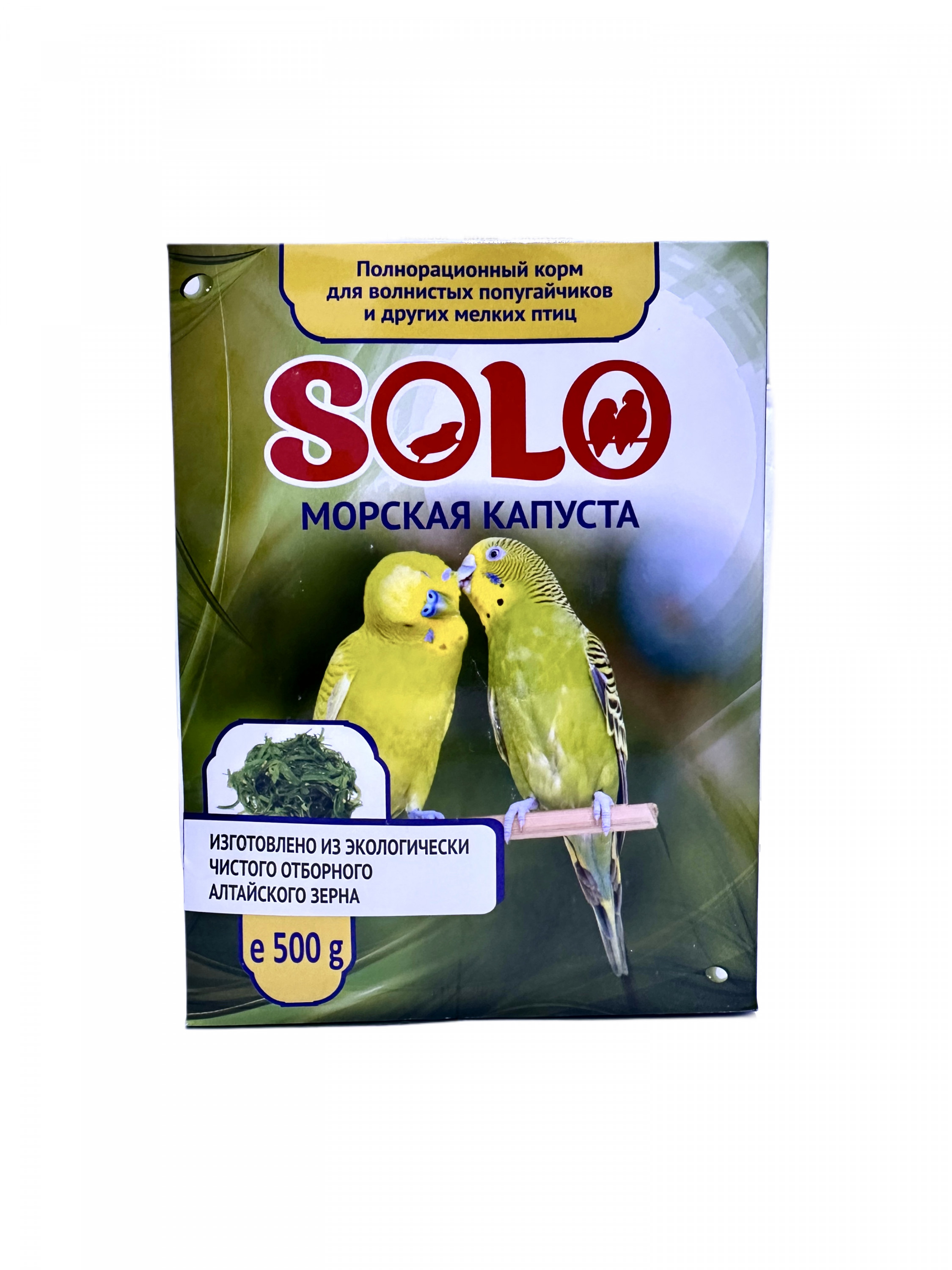 Жорик (SOLO) с морской капустой для попугаев (500 гр)